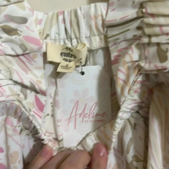 NWT Entro Spackled Ruffle Tank Top - Picture 2 of 3